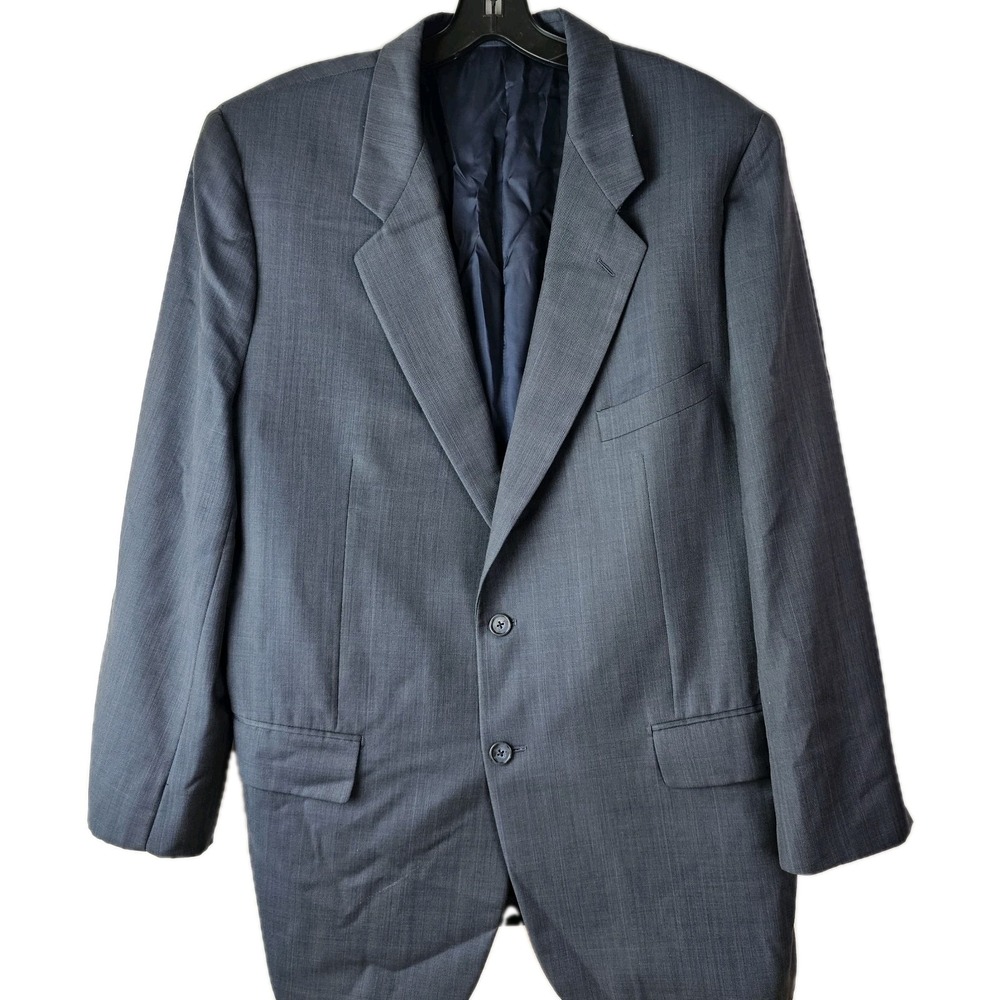 Corneliani Men's Blazer Vogue‎ Blue Virgin Wool S100s Size 48R Sport Coat Italy